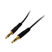 StarTech.com MU10MMS 3,5 mm Aux-Kabel (3m, schlank, St/St, Audiokabel, Kopfhörerkabel , 3,5mm Klinkenkabel)