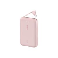 Belkin BoostCharge - Powerbank - mit integriertem Kabel - 10000 mAh - 20 Watt - 3 A - Fast Charge - 2 Ausgabeanschlussstellen (USB-C)
