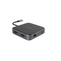 Acer 7-in-1 USB 4 Dongle, Kabelgebunden, USB4, 100 W, 3,5 mm, 10,100,1000 Mbit/s, Schwarz, Silber
