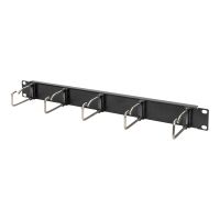 DIGITUS Kabelrangierpanel mit Stahlbügeln für 482,6 mm (19")-Schränke, 1HE