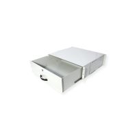 ROLINE Tastatur-Tablett - abschließbar, Tiefe 400 mm - RAL 7035, Hellgrau - 3U - 48.3 cm (19")