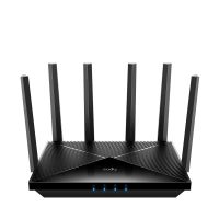 CUDY WR11000, Wi-Fi 7 (802.11be), Tri-Band (2,4 GHz/5 GHz/6 GHz), Ethernet/LAN, Schwarz, Tabletop-Router