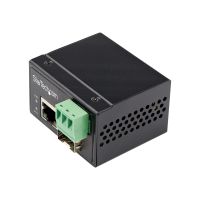StarTech.com Industrial Media Converter - 100 Mbit/s Medienkonverter LWL Kupfer - Singlemode-/Multimode Glasfaser auf Kupfer Netzwerk - 12-56 V DC - IP-30/-40&deg;C bis 75&deg;C (IMC100MSFP)