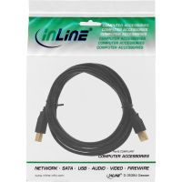 InLine USB 2.0 Kabel - A an B - schwarz - 2m