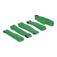 Delock Velcro - Kabelbinder - 30 cm - grün (Packung mit 5)