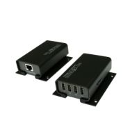 Exsys EX-1444, Netzwerksender & -empfänger, 100 m, Cat5, Cat6, Schwarz, CE, FCC, -40 - 75 °C