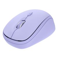 Trust Yvi+, Beidhändig, Optisch, RF Wireless + Bluetooth, 1600 DPI, Violett