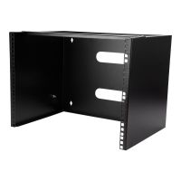 StarTech.com Wandmontage Halterung für flache Rack Geräte - 8HE - Gehäuse - geeignet für Wandmontage - Schwarz - 8U - 30.5 cm (12")