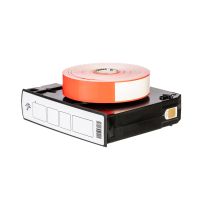 Zebra Z-Band Direct - Polypropylen (PP) - permanenter Acrylklebstoff - perforiert - 6 mil - Rot, Fühlmarke schwarz - 25.4 x 279.4 mm 1200 Stck. (6 Rolle(n)