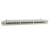 Equip 24-Port Cat.6A Geschirmtes Patch Panel, Hellgrau, 10/100/1000Base-T(X), Gigabit Ethernet, 1000 Mbit/s, RJ-45, Cat6a, Grau