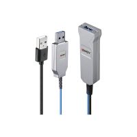 Lindy USB-Kabel - USB (M) zu USB (W) - USB 3.2 Gen 1 - 100 m - rund, Active Optical Cable (AOC)