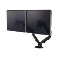 Fellowes Befestigungskit - einstellbarer Doppelarm - für 2 Monitore - Metall - Schwarz, RAL 9017 - Bildschirmgröße: 25.4-76.2 cm (10"-39")