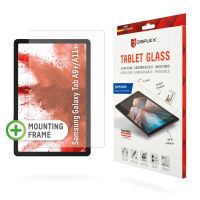 DISPLEX Tablet Glass (9H) für Samsung Galaxy Tab A11+/A9+, Eco-Montagerahmen L-Form, unzerbrechlich, Klare Bildschirmschutzfolie, 9H, Gehärtetes Glas, 20 g, 1 Stück(e)
