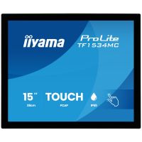 Iiyama ProLite TF1534MC-B8X, 38,1 cm (15"), 1024 x 768 Pixel, XGA, LED, 8 ms, Schwarz