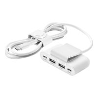 Belkin BoostCharge - Ladesteifen - 4 Ausgabeanschlussstellen (2 x USB-C, 2 x USB)