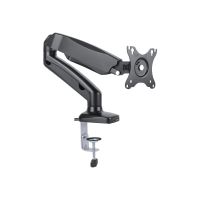 Techly Befestigungskit - einstellbarer Arm - für LCD-Display - Schwarz - Bildschirmgröße: 33-68.6 cm (13"-27")