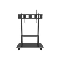 Techly Wagen - für Flachbildschirm - Schwarz (55"-120")