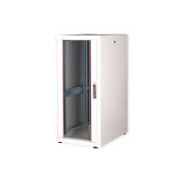 ROLINE Basic - Schrank Netzwerkschrank - Glas Tür, 600x800 BxT - RAL 7035, Hellgrau - 26U - 48.3 cm (19")