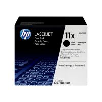 HP 11X - 2er-Pack - Hohe Ergiebigkeit - Schwarz - original - LaserJet - Tonerpatrone (Q6511XD)