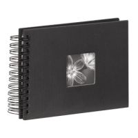 Hama Spiral Album "Fine Art", black, 17x22/50, Schwarz, 10 x 15, 13 x 18, 170 mm, 220 mm