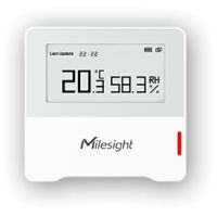Milesight IoT Milesight 2-in-1 IAQ Sensor, Drinnen, Temperatur- & Feuchtigkeitssensor, Freistehend, Acrylnitril-Butadien-Styrol (ABS), Polycarbonat (PC), Status, IP30