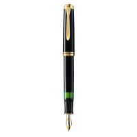Pelikan M600, Schwarz, Gold, Integriertes Befüllsystem, Diamond, Harz, Gold, Kursiv nib, Gold/Rhodium