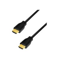 LogiLink Premium Highspeed - HDMI-Kabel mit Ethernet - HDMI männlich zu HDMI männlich - 5 m - Doppelisolierung - Schwarz - unterstützt 4K 60 Hz (3840 x 2160)