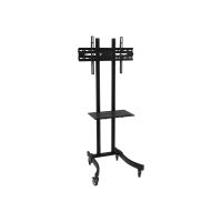 Techly Wagen - für Flachbildschirm / AV-Ausrüstung - Schwarz - Bildschirmgröße: 81.3-177.8 cm (32"-70")