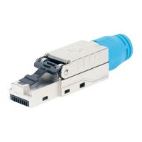 Intellinet Cat8.1 40G Shielded Toolless RJ45 Modular Field Termination Plug, For Easy and Quick High-quality Cable Assembly, Ideal for Data Centers, STP, for Solid & Stranded Wire, Gold-plated Contacts, Metal Housing - Netzwerkanschluss - RJ-45 (M)