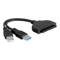 Delock Converter SATA 22 pin > USB 3.0-A male + USB 2.0-A male - Speicher-Controller - 2.5" (6.4 cm)