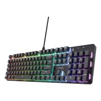 Trust GXT 871 Zora, Volle Größe (100%), Kabelgebunden, USB, Mechanischer Switch, RGB-LED, Schwarz