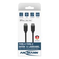 Ansmann 1700-0121, 0,12 m, USB C, USB C, 5 Gbit/s, Schwarz