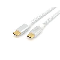 Equip USB 3.2 Gen 2 Typ C Kabel, M/M, 0.5m, 5A, 0,5 m, USB C, USB C, USB 3.2 Gen 2 (3.1 Gen 2), 10 Gbit/s, Silber, Weiß