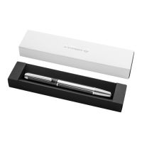 Pelikan Pura P40, Anthrazit, Satinierter Stahl, Kartuschenfüllsystem, Aluminium, Edelstahl, Fettdruck, Beidhändig