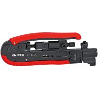 KNIPEX 97 40 20 SB, Schwarz, Rot, BNC, F-Typ, RCA, 175 mm, 430 g