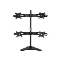 TRONJE TS744 - Befestigungskit (Tischmontage) - für 4 LCD-Anzeigen - Aluminium, Stahl - Bildschirmgröße: 38.1-61 cm (15"-24")