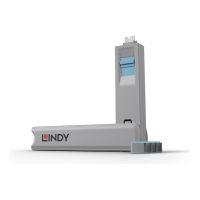 Lindy Schloss für USB-C-Port - Blau
