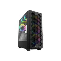 Sharkoon RGB Hex - Mid tower - ATX - Seitenteil mit Fenster (gehärtetes Glas)