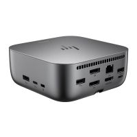 HP Thunderbolt 4 100 W G6 Dockingstation, Kabelgebunden, Thunderbolt 4, 100 W, 10,100,1000,2500 Mbit/s, Grau, 5K Ultra HD