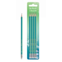 Herlitz 50033638, HB, Grün, Hexagonal, 4 Stück(e)