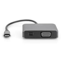 DIGITUS USB Type-C 4K 2in1 Mini DisplayPort + VGA Grafik-Adapter