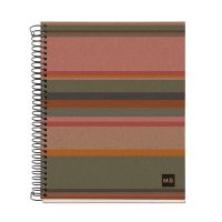 Jakob Maul GmbH MAUL A616899, Muster, Blau, Braun, Grün, Orange, Pink, Rot, A5, 120 Blätter, 80 g/m², Liniertes Papier