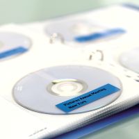 Dymo D1 - Selbstklebend - Schwarz auf Blau - Rolle (1,91 cm x 7 m)