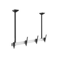Equip Pro - Klammer - für 2 LCD-Displays - Kunststoff, Aluminium, Stahl - Schwarz, Silber - Bildschirmgröße: 114.3-139.7 cm (45"-55")