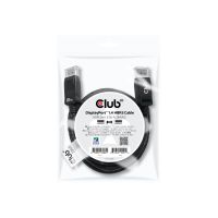 Club 3D DisplayPort 1.4 HBR3 8K60Hz Kabel Zertifiziert Stecker/Stecker 2 Meters