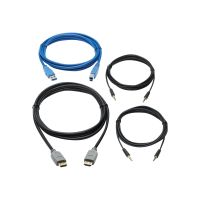 Eaton Tripp Lite Series HDMI KVM Cable Kit for Tripp Lite B005-HUA2-K and B005-HUA4 KVM, 4K HDMI, USB 3.1 Gen 1, 3.5 mm, 10 ft.