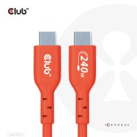 Club 3D USB2 Typ-C Bi-Direktionales USB-IF Zertifiziertes Kabel, Daten 480Mb, PD 240W(48V/5A) EPR St./St. 2m