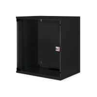 ROLINE Basic - Gehäuse - kit, 540x400 WxD - geeignet für Wandmontage - RAL 9005, Jet Black - 12U - 48.3 cm (19")