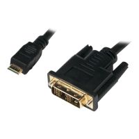 LogiLink Adapterkabel - Single Link - DVI-D männlich zu 19 pin mini HDMI Type C männlich
