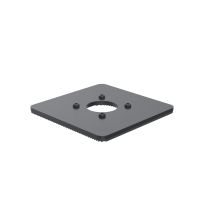 Ergonomic Solutions SpacePole POS SPM144-02, POS-Platte, Schwarz, Metall, 150 mm, 150 mm, 12 mm